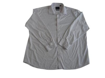 SHIELD-X Slim Fit Dress Shirt - White 4XL