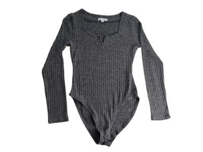Coco + Jaime Son Long Sleeve Ribbed Bodysuit - Size M