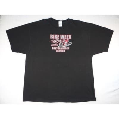 y2k Vintage Bike Week 2003 Daytona Beach Florida Motorcycle Graphic T Shirt XXL