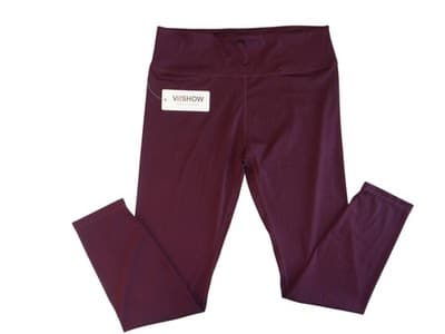 VISHOW Women's Burgundy Leggings - XL