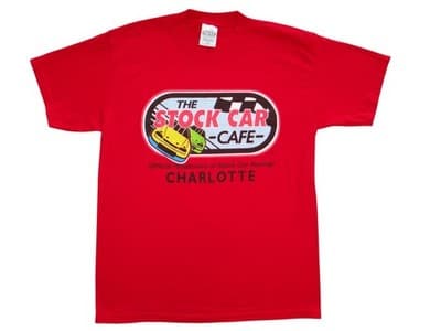 Stock Car Cafe Charlotte Red T-Shirt