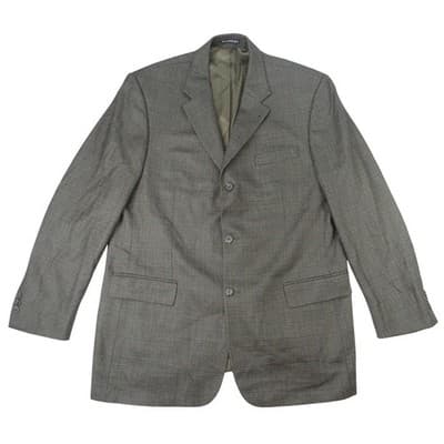 Famous Brands SK Wool Plaid Blazer Jacket Blazer