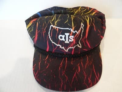 Vintage Multicolor AIS Automotive Cap with USA Map Design