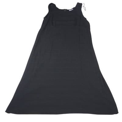 K Woman Black Sleeveless A Line Midi Dress Size 20W Style 891785