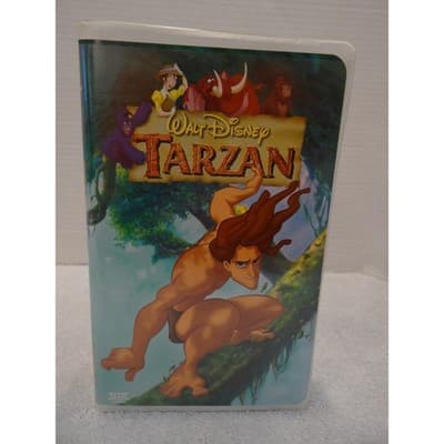 Walt Disney Tarzan VHS 2000 Clamshell Case THX Certified G Rated Animated