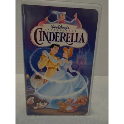 Walt Disney Masterpiece Cinderella VHS Clamshell Case Digitally Mastered