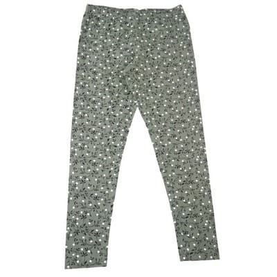 Old Navy Womens Sage Green Floral Print Cotton Spandex Leggings Size M 2305