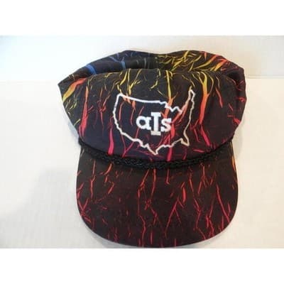 Vintage Multicolor AIS Automotive Cap with USA Map Design