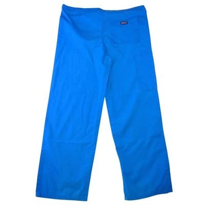 Cherokee Workwear Royal Blue Scrub Pants Womens Small Elastic Drawstring Cargo