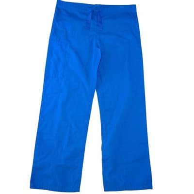 Cherokee Workwear Womens Royal Blue Scrub Pants Cargo Pocket XS