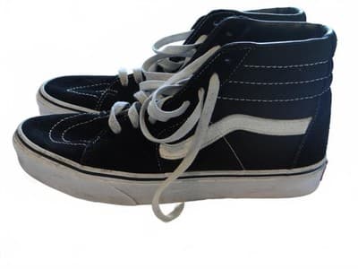 Vans Sk8-Hi Black and White High-Top Sneakers