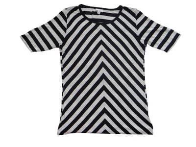 LuLaRoe Black and White Striped Shirt - Stylish and Versatile
