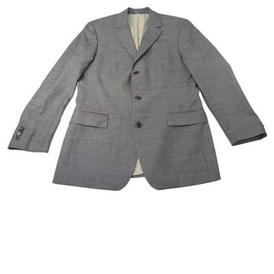HUGO BOSS Men's Grey Check Wool Blend Blazer Sport Coat Size 42L