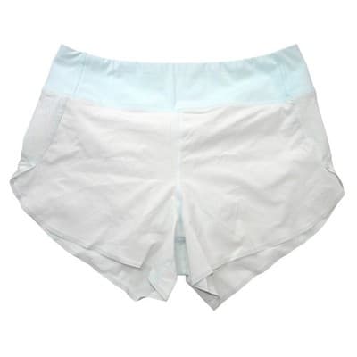 Athleta Run With It 3.5" Short Light Blue Perforated Running Shorts Womens Small