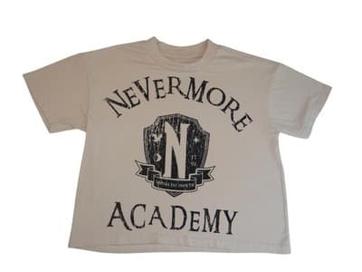 Nevermore Academy Cropped T-Shirt from Wednesday Series - XS
