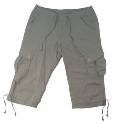 The North Face Womens Cargo Capri Pants Khaki Outdoor Casual Size 8