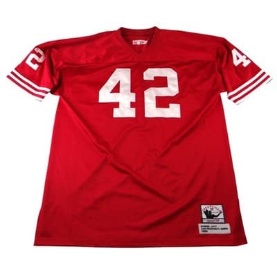 Mitchell & Ness Ronnie Lott San Francisco 49ers 1989 Throwback Jersey Red Men 56