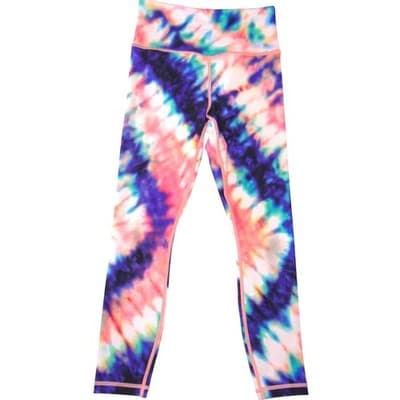 Athleta Elation Tie Dye 7/8 Tight Leggings Womens XS Multi Color High Rise