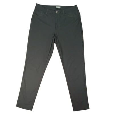 VRST Men's Performance Stretch Flat Front Pants Black W36 L34 Golf Casual