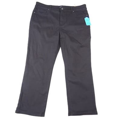 NWT-St Johns Bay Secretly Slender Straight Leg Black 16P Short Tummy Control