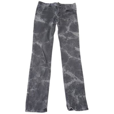 Express Jeans Mens Mia Mid Rise Skinny Gray Marble Wash Denim Size 6