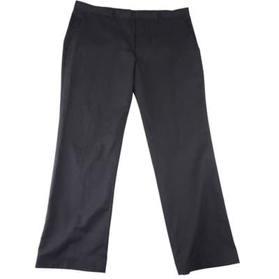 JF J Ferrar Mens Black Dress Pants Flat Front Straight Leg 36x29 Solid