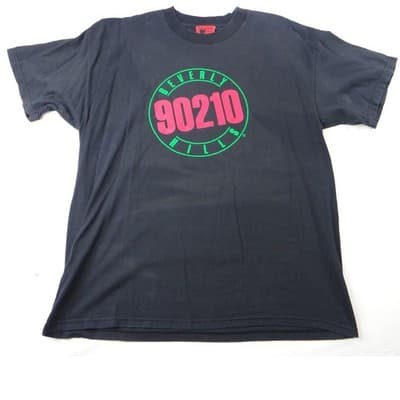 Beverly Hills 90210 Television City Black T Shirt XL Graphic Tee