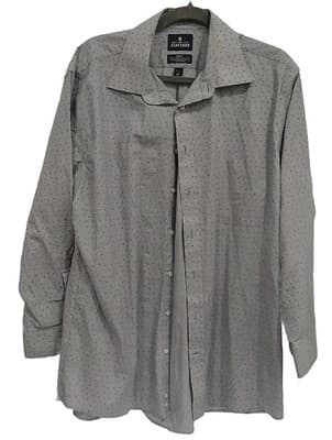 Stafford Men's Travel Shirt - Easy-Care Broadcloth - Size 17