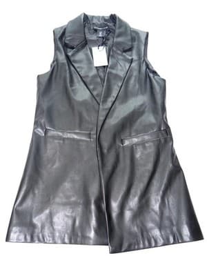 Sincerely Jules Women's Sleeveless Faux Leather Vest - Stylish & Chic