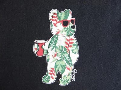 Riot Society Graphic Bear T-Shirt - Black