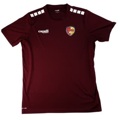 Capelli Sport Mens Burgundy Soccer Jersey Charges SC Short Sleeve | L