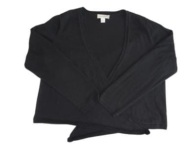Appleseed's Women's Black Cardigan Sweater - Size L