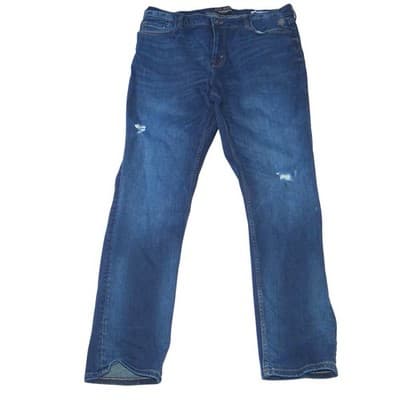 DCC JEANS Women Slim Fit Dark Wash Distressed Denim Jeans