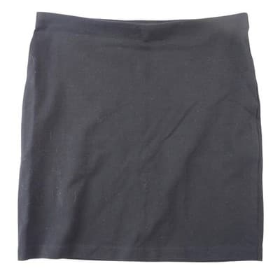 Express Womens Black Stretch Knit Elastic Waist Bodycon Mini Skirt Size S P
