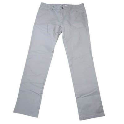 Calvin Klein Mens Extreme Slim Fit Stretch Pants Light Grey 34x32 Chinos