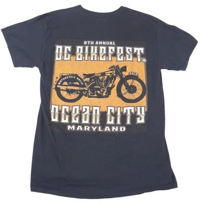 Gildan Mens OC BikeFest 2018 Ocean City Maryland Biker T-Shirt Black Medium