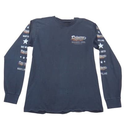 Fruit of the Loom Delmarva Bike Week 2018 Long Sleeve Shirt Mens Medium
