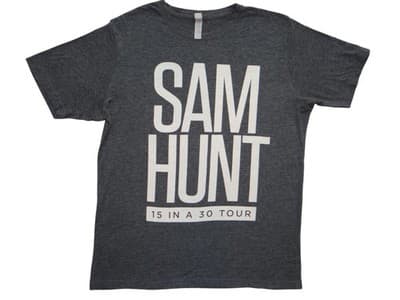 Sam Hunt 15 in a 30 Tour T-Shirt