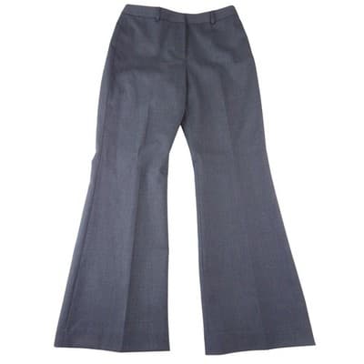 Antonio Melani Womens Charcoal Gray Wool Blend Wide Flare Dress Pants Size 10