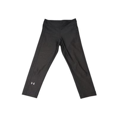 Under Armour Dark Gray Capri Leggings Athletic Fitness Size Medium Youth Girl's
