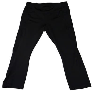 AVIA Women Black Athletic Capris Leggings Size L G 12 14