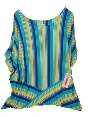 Ruby Rd. Favorites Women's Striped Blouse 3x NWT
