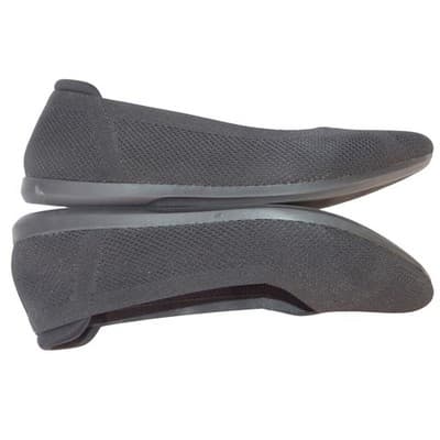 Clarks Cloudsteppers Step June Shell Black Knit Ballet Flats Womens Size 9 M