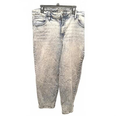 Ava & Viv High-Waisted Distressed Denim Jeans