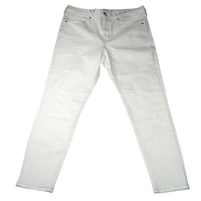 NWT-TOPSHOP Jamie High Waisted Skinny Petite Jeans White Size 10 W32 L28