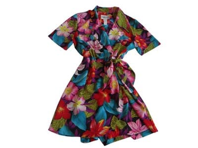 Vintage S.L. Petites Floral Short Dress – Vibrant Tropical Style