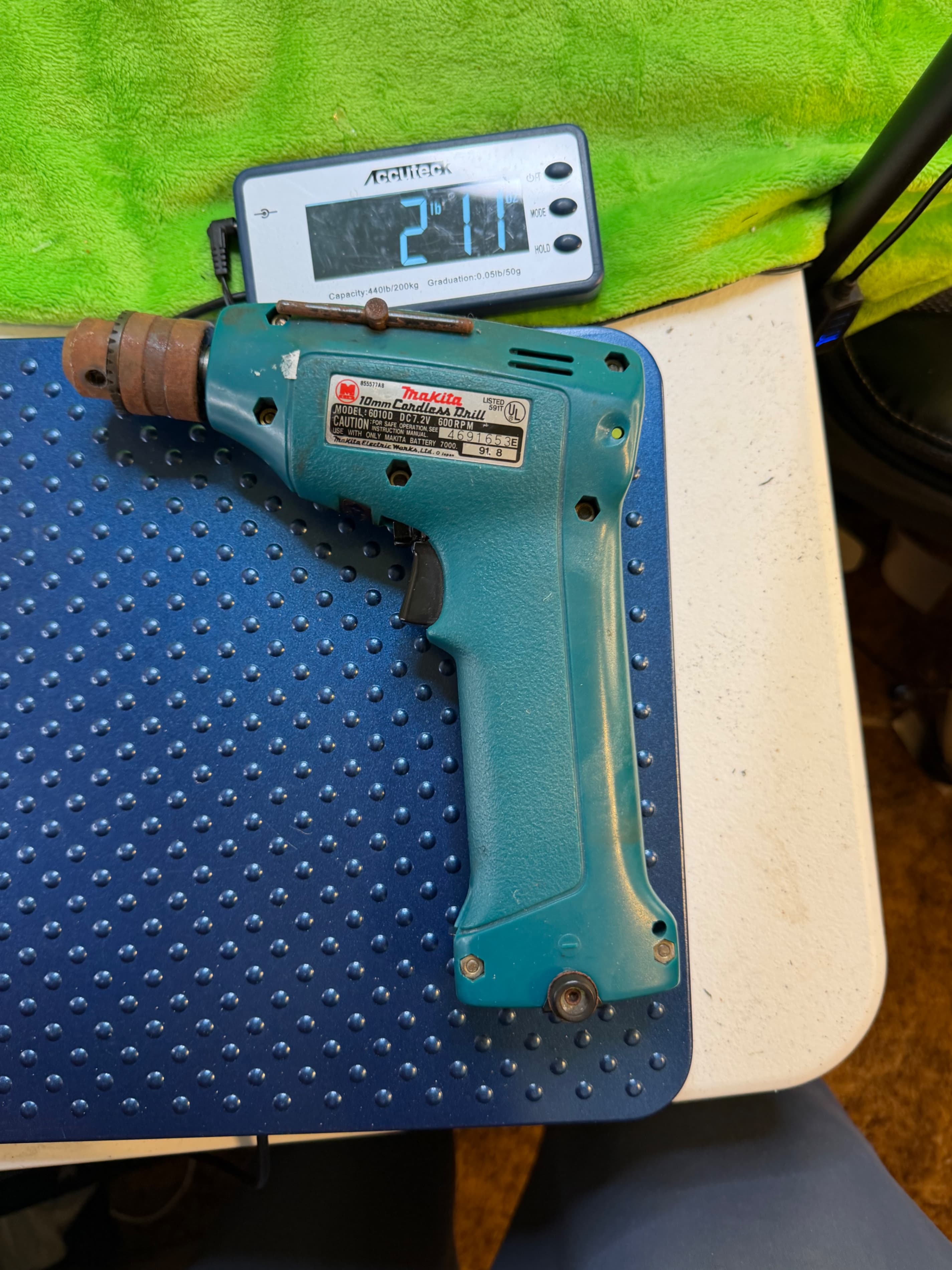 Makita 6010D 7.2V 10mm Cordless Drill w/ Battery No Charger