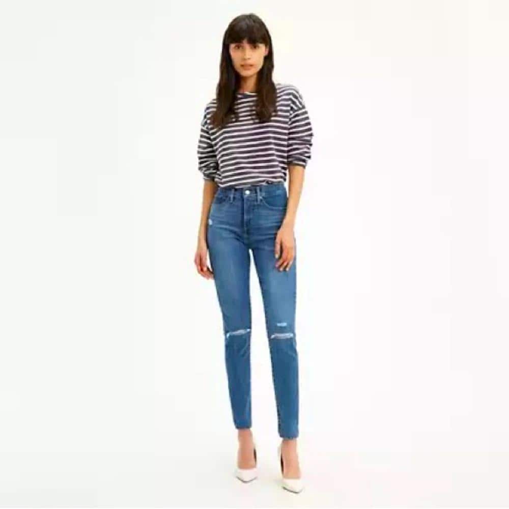 LEVI’S 311 SHAPING WOMEN'S Jeans~ Levi’s Sculpt~ Mid Rise Distressed