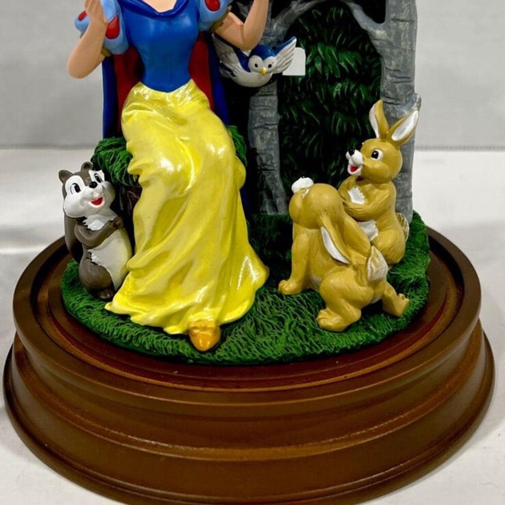 Disney Snow White "Sculpted Anniversary Clock" Forest Friends Vintage 1990’s