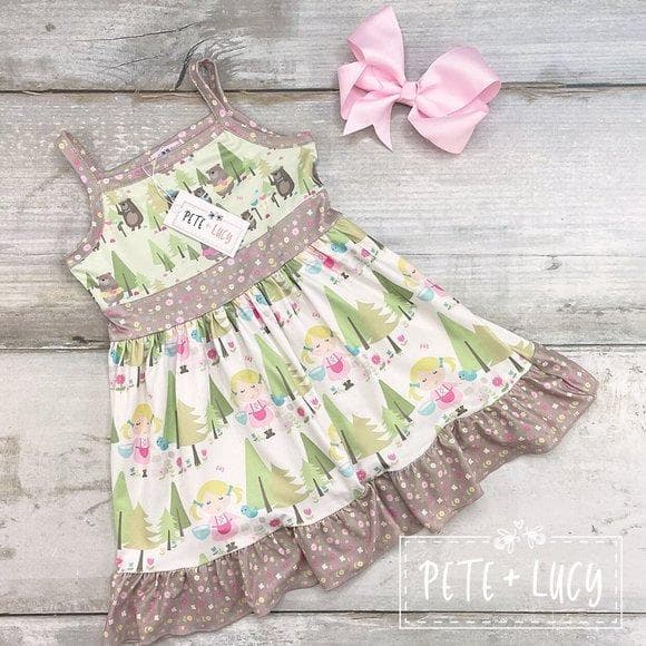 NWT Boutique Ruffle Dress-Girls 5 “Goldilocks”